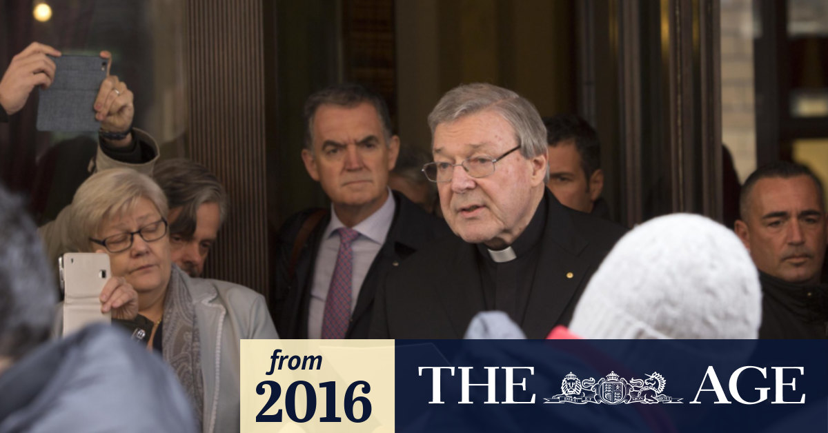 Royal Commission Cardinal George Pell Holds Hard And